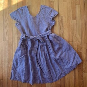 Not Perfect Linen Smock dress Cafe Mocha